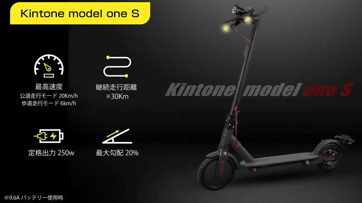 KINTONEから「特定小型」区分対応車発表